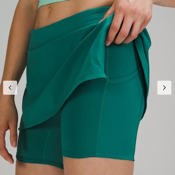 NWT LULULEMON Play Off Pleats Skirt TEAL LAGOON - Picture 5 of 6